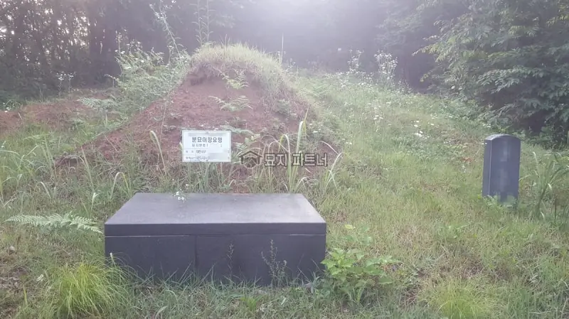 대전 묘지이장 현장 사진 - 대전 산업단지 조성사업으로 인한 합장 묘지이장 보상