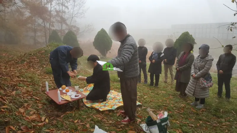 함안 묘지이장 현장 사진 - 경남 묘지이장 비용과 절차 그리고 개장신고서 작성요령 함안군