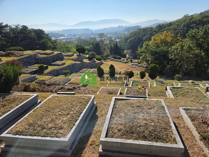충남 태안 묘지이장 현장 사진 - 태안 묘지이장, 부부 합장묘 파묘하면 유골은 어떻게 구분해 수습할까?