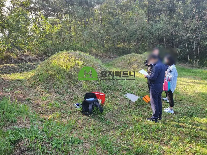 충북 옥천 묘지이장 현장 사진 - 무연고묘 비용 합리적인 단가로 안내