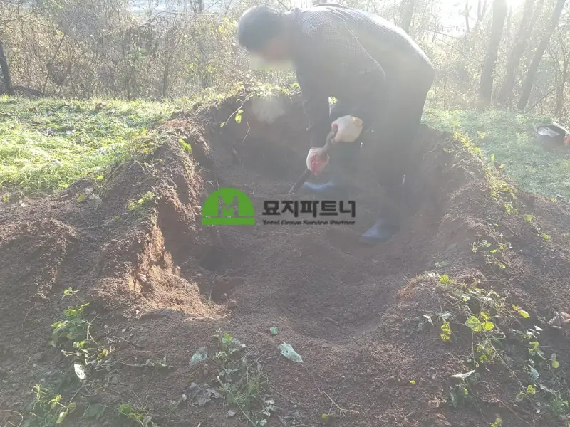 장수 묘지이장 현장 사진 - 장수 묘지개장 정찰제로 확실하게