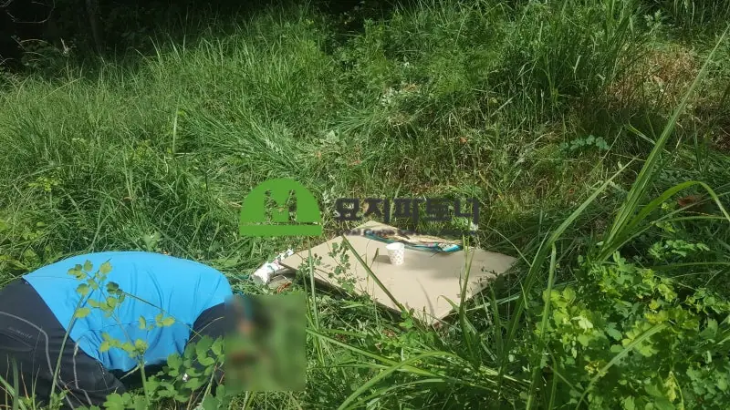 남원 묘지이장 현장 사진 - 남원 개장했는데 육탈이 되지 않았을 때 전문 업체의 일