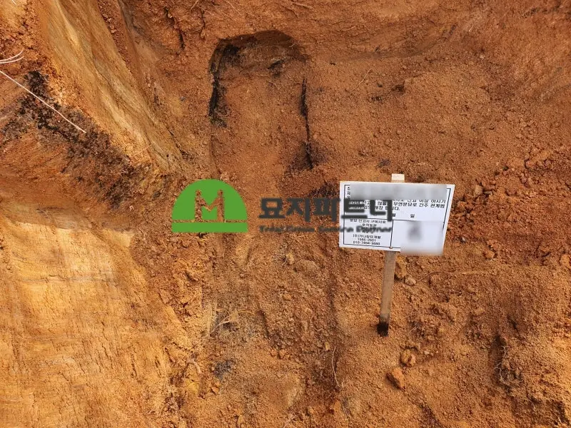 고창 묘지이장 현장 사진 - 고창 무연분묘 현장조사와 파묘까지